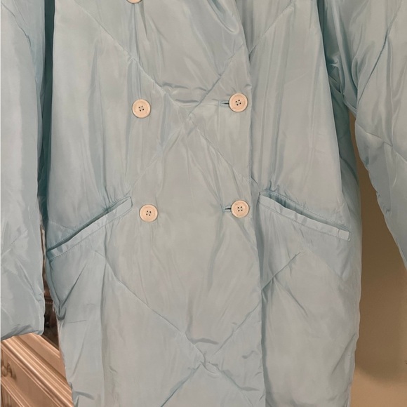 New Free People Puffer Coat light mint green Size medium - Picture 4 of 16